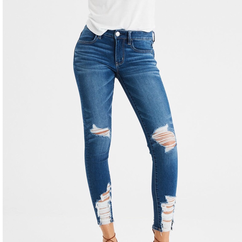 American Eagle Jegging size 00 regular distressed